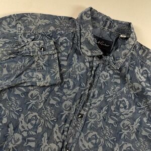 Robert Graham‎ Modern Americana Floral Jacquard Button Up Shirt 3XL Long Sleeve